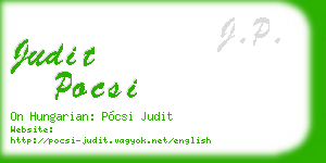 judit pocsi business card